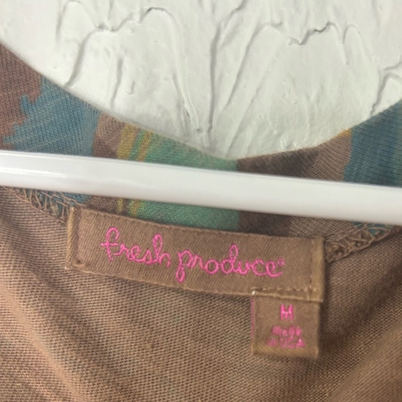 Fresh Produce Brown Boho Mini Dress Size Medium - Picture 2 of 7